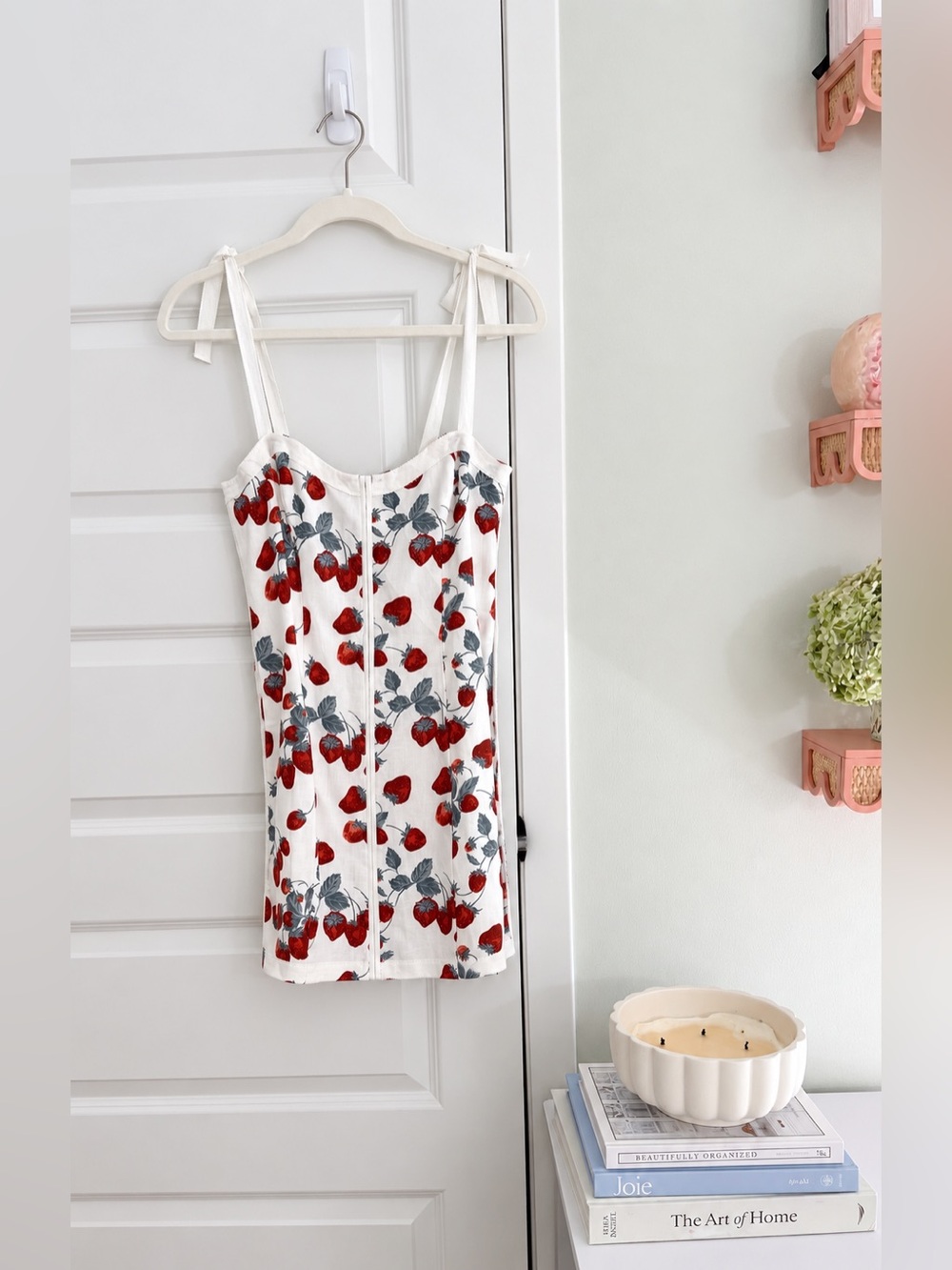 Reformation Dion Dress- Strawberry Print-Sz. 4- NWT